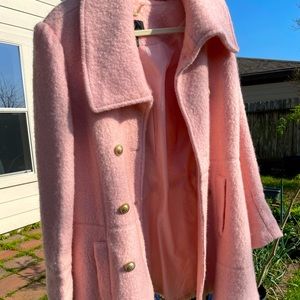 pink worthington pea coat